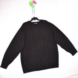Ron Chereskin Vintage Men's Black Sweater XL